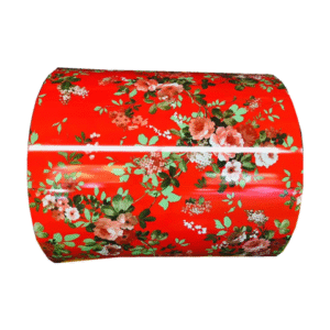 Steel coils with color coating and color pattern